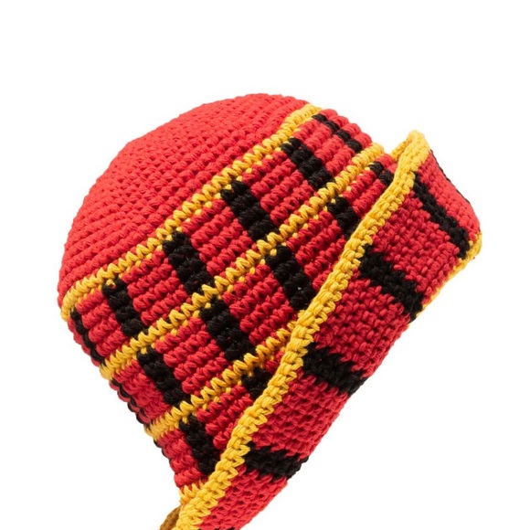 NWOT Memorial Day Racer Plaid Crochet Bucket Hat. Size: Small - Picture 8 of 8